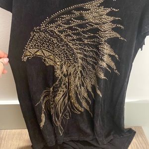 Authentic beaded T-shirt dress